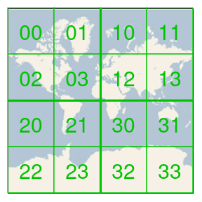 Bing Maps Tile System Level 2